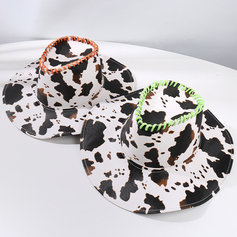 Wholesale Leather Cow Cowboy Hat